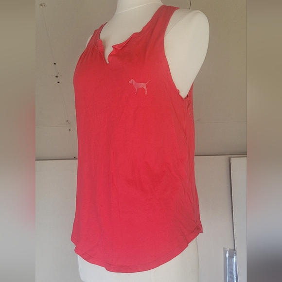 PINK Tank Top | Victoria Secret XS | Muscle Athletic Tee | 100% cotton - Picture 4 of 7